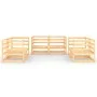 6-piece solid pine wood garden furniture set by vidaXL, Garden sets - Ref: Foro24-3075439, Price: 280,13 €, Discount: %