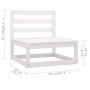 8-teiliges Gartenmöbel-Set mit Kissen aus massivem Kiefernholz von vidaXL, Gartensets - Ref: Foro24-3076480, Preis: 796,71 €,...