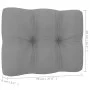 Garden furniture 4 pieces with cushions made of solid pine wood by vidaXL, Garden sets - Ref: Foro24-3076374, Price: 288,39 €...