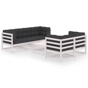 6-piece garden furniture set with solid pine wood cushions by vidaXL, Garden sets - Ref: Foro24-3076380, Price: 537,91 €, Dis...