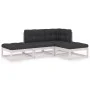4-piece garden furniture set with solid pine wood cushions by vidaXL, Garden sets - Ref: Foro24-3076525, Price: 337,90 €, Dis...