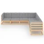 7-piece garden furniture set with solid pine wood cushions by vidaXL, Garden sets - Ref: Foro24-3076554, Price: 673,66 €, Dis...
