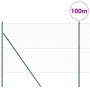 Reja con postes Gris 1.6 x 100 m Acero recubierto de PVC