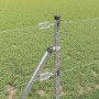 Reja con postes Plateado 0.6 x 10 m Acero recubierto de PVC