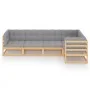 5-piece garden furniture set with solid pine wood cushions by vidaXL, Garden sets - Ref: Foro24-3076604, Price: 483,73 €, Dis...
