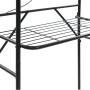 Estante para inodoro negro 60x33x174 cm