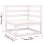 Muebles de jardín 6 piezas con cojines de madera de pino maciza de vidaXL, Conjuntos de jardín - Ref: Foro24-3076630, Precio:...