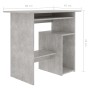 Betongrauer Sperrholzschreibtisch 80x45x74 cm von vidaXL, Schreibtische - Ref: Foro24-801368, Preis: 61,40 €, Rabatt: %