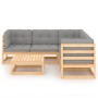 Garden furniture set 6 pieces and cushions solid pine wood by vidaXL, Garden sets - Ref: Foro24-3076779, Price: 500,89 €, Dis...