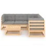 Garden furniture set 6 pieces and cushions solid pine wood by vidaXL, Garden sets - Ref: Foro24-3076779, Price: 494,24 €, Dis...
