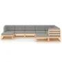 9-piece garden furniture set with solid pine wood cushions by vidaXL, Garden sets - Ref: Foro24-3076804, Price: 842,27 €, Dis...