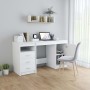 Weißer Sperrholzschreibtisch 140x50x76 cm von vidaXL, Schreibtische - Ref: Foro24-3054780, Preis: 160,93 €, Rabatt: %