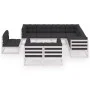 10-teiliges Gartenmöbel-Set mit Kissen aus weißem Kiefernholz von vidaXL, Gartensets - Ref: Foro24-3076860, Preis: 913,63 €, ...