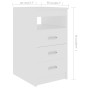 Weißer Sperrholzschreibtisch 140x50x76 cm von vidaXL, Schreibtische - Ref: Foro24-3054780, Preis: 160,93 €, Rabatt: %