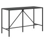 Bartisch und Gartenhocker 9 Stück Akazienholz PE Rattan schwarz von vidaXL, Gartensets - Ref: Foro24-3187680, Preis: 423,61 €...