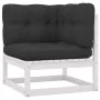 7-piece garden furniture set with solid white pine wood cushions by vidaXL, Garden sets - Ref: Foro24-3076875, Price: 671,89 ...