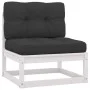 7-piece garden furniture set with solid white pine wood cushions by vidaXL, Garden sets - Ref: Foro24-3076875, Price: 671,89 ...