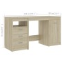 Escritorio de madera de ingeniería roble Sonoma 140x50x76 cm de vidaXL, Escritorios - Ref: Foro24-3054783, Precio: 156,26 €, ...
