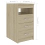 Escritorio de madera de ingeniería roble Sonoma 140x50x76 cm de vidaXL, Escritorios - Ref: Foro24-3054783, Precio: 156,26 €, ...