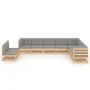 Garden furniture set 10 pieces and cushions solid pine wood by vidaXL, Garden sets - Ref: Foro24-3076914, Price: 961,12 €, Di...
