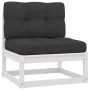 Garden furniture set, 10 pieces with white pine wood cushions. by vidaXL, Garden sets - Ref: Foro24-3076915, Price: 1,00 €, D...