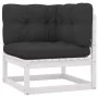 Garden furniture set, 10 pieces with white pine wood cushions. by vidaXL, Garden sets - Ref: Foro24-3076915, Price: 1,00 €, D...