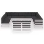 12-piece garden furniture set with white pine wood cushions by vidaXL, Garden sets - Ref: Foro24-3076945, Price: 1,00 €, Disc...