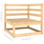 Garden furniture set 13 pieces and cushions solid pine wood by vidaXL, Garden sets - Ref: Foro24-3076949, Price: 1,00 €, Disc...