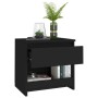 Mesita de noche de madera contrachapada negro 40x30x39 cm de vidaXL, Mesitas de noche - Ref: Foro24-803445, Precio: 36,08 €, ...