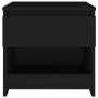 Mesita de noche de madera contrachapada negro 40x30x39 cm de vidaXL, Mesitas de noche - Ref: Foro24-803445, Precio: 36,08 €, ...