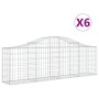 Gabionenkörbe 6 Stück Bogenform Eisen 200x30x60/80 cm von vidaXL, Töpfe und Pflanzgefäße - Ref: Foro24-3145392, Preis: 468,57...