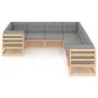 Gartenmöbel 8-teilig und Kissen aus massivem Kiefernholz von vidaXL, Gartensets - Ref: Foro24-3077024, Preis: 786,48 €, Rabat...