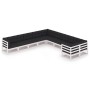 10-teiliges Gartenmöbel-Set mit Kissen aus weißem Kiefernholz von vidaXL, Gartensets - Ref: Foro24-3077055, Preis: 989,55 €, ...