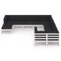 10-teiliges Gartenmöbel-Set mit Kissen aus weißem Kiefernholz von vidaXL, Gartensets - Ref: Foro24-3077075, Preis: 961,76 €, ...