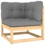 Garden furniture set 10 pieces and cushions solid pine wood by vidaXL, Garden sets - Ref: Foro24-3077159, Price: 821,67 €, Di...