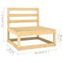 Garden furniture set 10 pieces and cushions solid pine wood by vidaXL, Garden sets - Ref: Foro24-3077159, Price: 834,44 €, Di...
