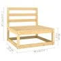 Garden furniture set 10 pieces and cushions solid pine wood by vidaXL, Garden sets - Ref: Foro24-3077159, Price: 821,67 €, Di...