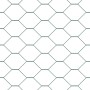 Reja con postes Verde 0.8 x 10 m Acero recubierto de PVC