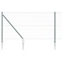 Reja con postes Verde 1.2 x 10 m Acero recubierto de PVC