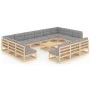 Garden furniture set 14 pieces and cushions solid pine wood by vidaXL, Garden sets - Ref: Foro24-3077249, Price: 1,00 €, Disc...