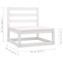Garden furniture set, 10 pieces with white pine wood cushions. by vidaXL, Garden sets - Ref: Foro24-3077260, Price: 912,96 €,...