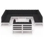 Set de muebles de jardín 12 pzas con cojines madera pino blanco de vidaXL, Conjuntos de jardín - Ref: Foro24-3077270, Precio:...