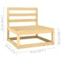 Garden furniture 8 pieces and cushions solid pine wood by vidaXL, Garden sets - Ref: Foro24-3077309, Price: 698,91 €, Discoun...