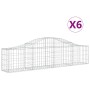 Gabionenkörbe 6 Stück Bogenform Eisen 200x30x40/60 cm von vidaXL, Töpfe und Pflanzgefäße - Ref: Foro24-3145371, Preis: 293,44...