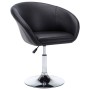 Sillas de comedor giratorias 2 unidades cuero sintético negro