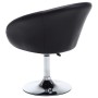 Sillas de comedor giratorias 2 unidades cuero sintético negro