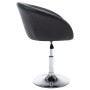 Sillas de comedor giratorias 2 unidades cuero sintético negro