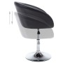 Sillas de comedor giratorias 2 unidades cuero sintético negro