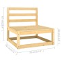 Juego de muebles de jardín 11 pzas y cojines madera maciza pino de vidaXL, Conjuntos de jardín - Ref: Foro24-3077324, Precio:...