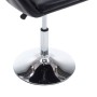 Sillas de comedor giratorias 2 unidades cuero sintético negro